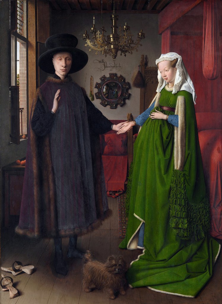 famous painting arnolfini portrait by jan van eyck