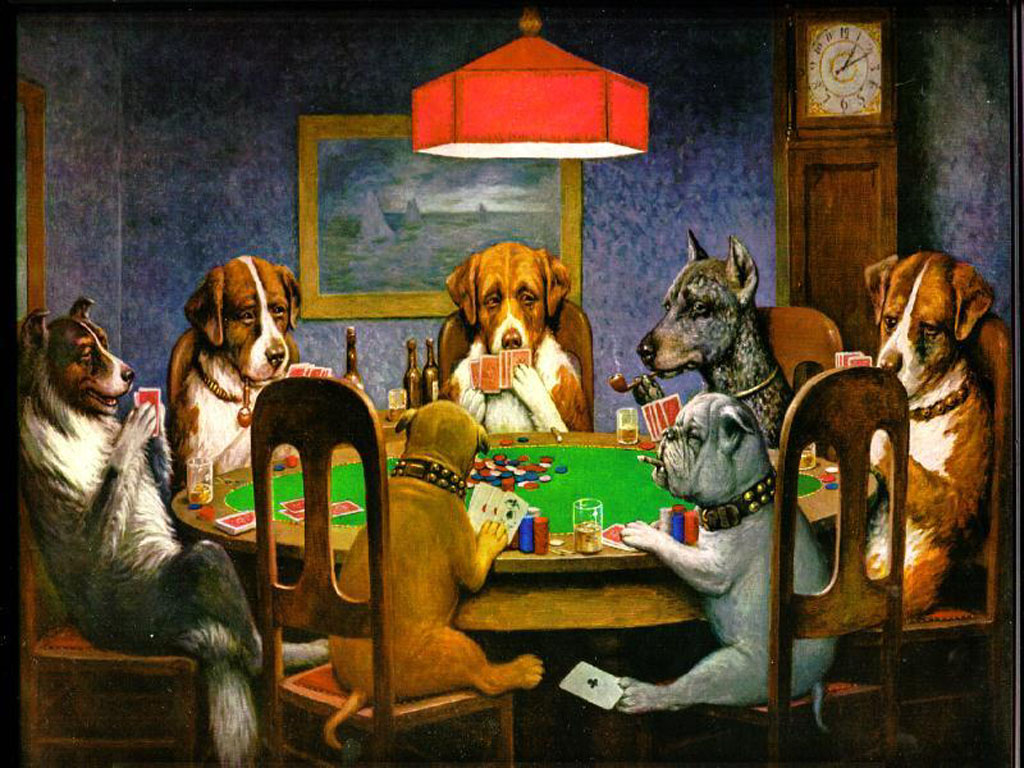 famous painting dogs playing poker by c m coolidge