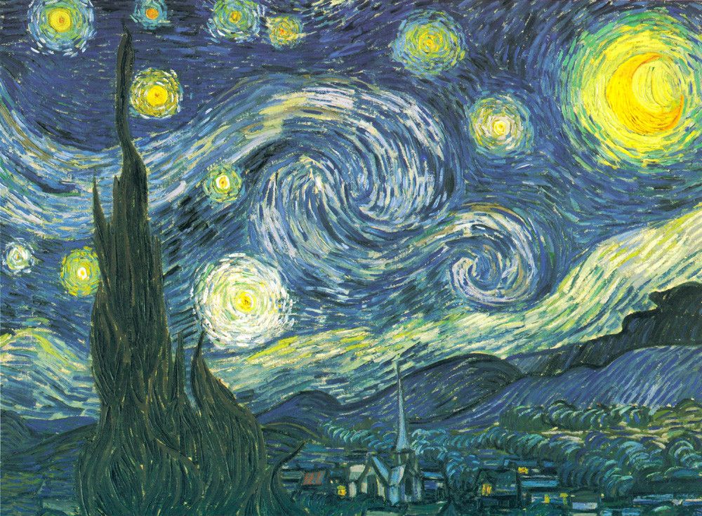 famous painting starry night by vincent van gogh