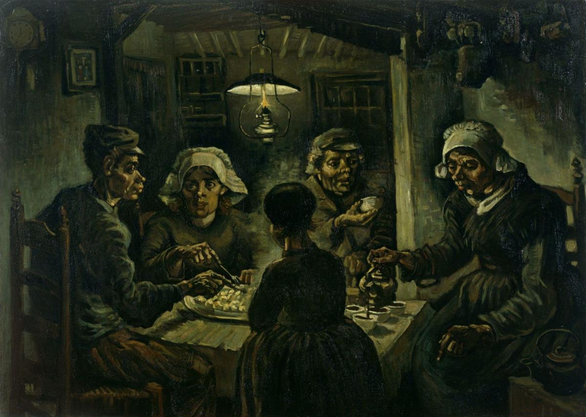 famous painting potato eaters by vincent van gogh