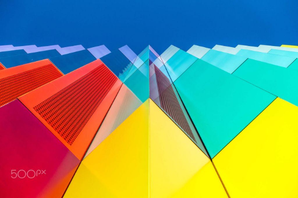 colourful building abstract photography by juergen