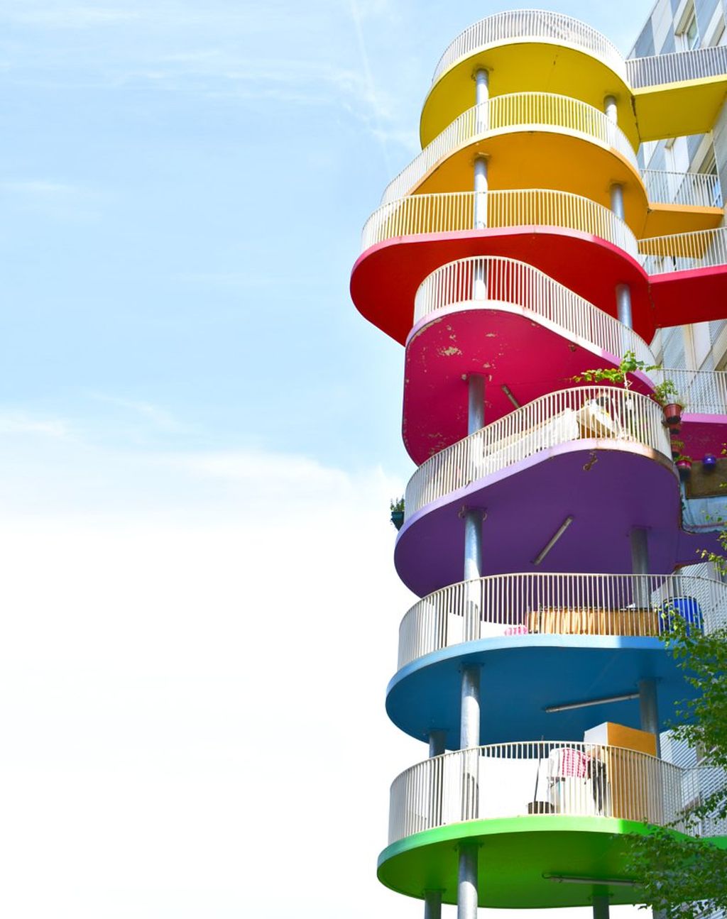 best colourful building balconies by ash camas